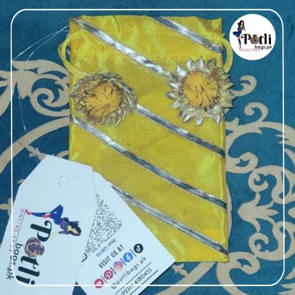 yellow color nikah bidh pouches